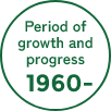 Period of growth and progress 1960– 