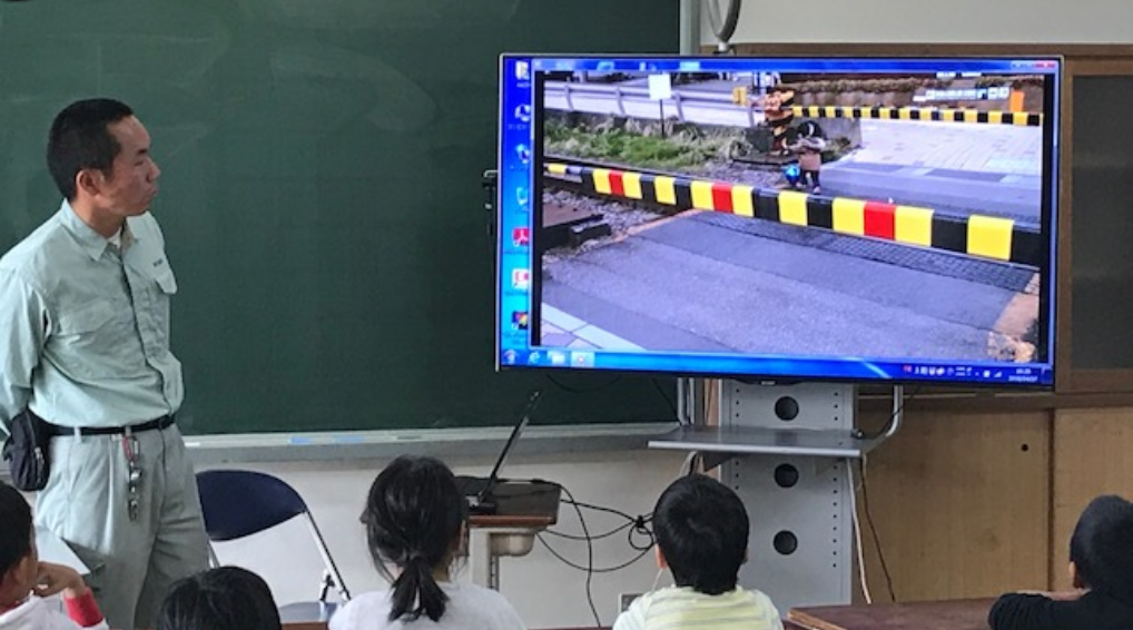 鉄道安全教室の様子